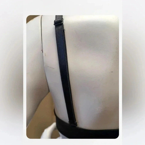 Victoria Secret PINK Black Padded Front Closure Bra Size 36A - Picture 4 of 7